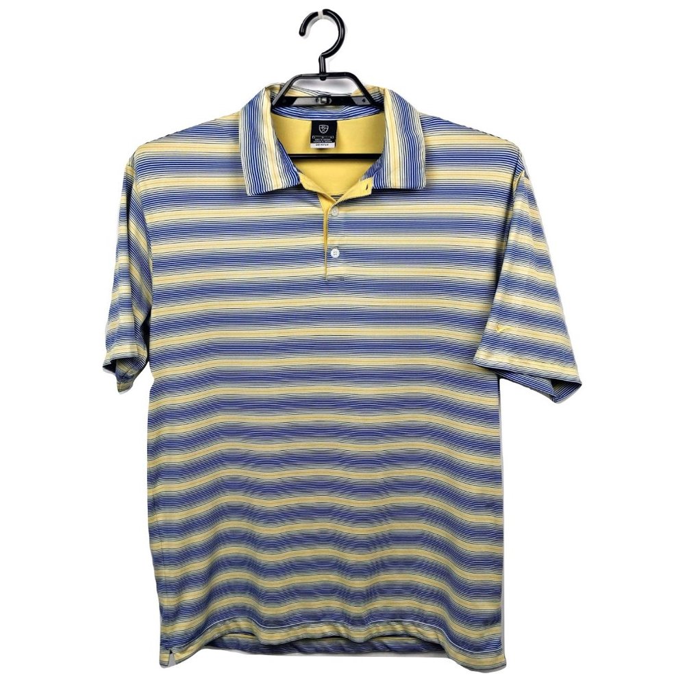 Nike Dri Fit UV Large Stripe Golf Polo Shirt